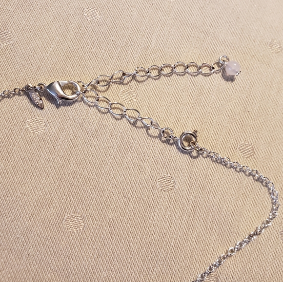 Set- Floral Enamel Pendant & Earrings - Picture 5 of 9